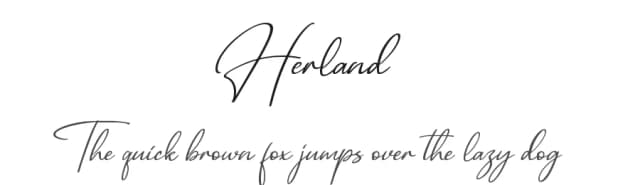 Herland by Abas Creative — Script Handwritten Font