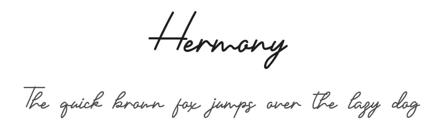 Hermony by Edric Studio — Script Handwritten Font