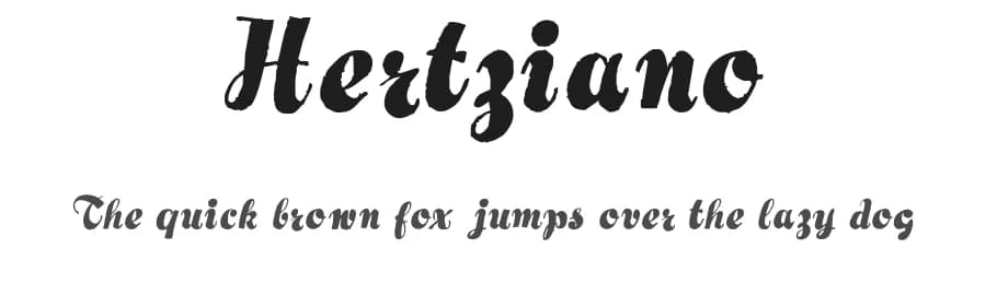 Hertziano by Intellecta Design — Script Handwritten Font