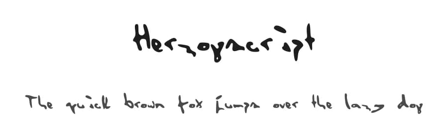 Herzogscript by Alberto de la Cruz β Script Handwritten Font