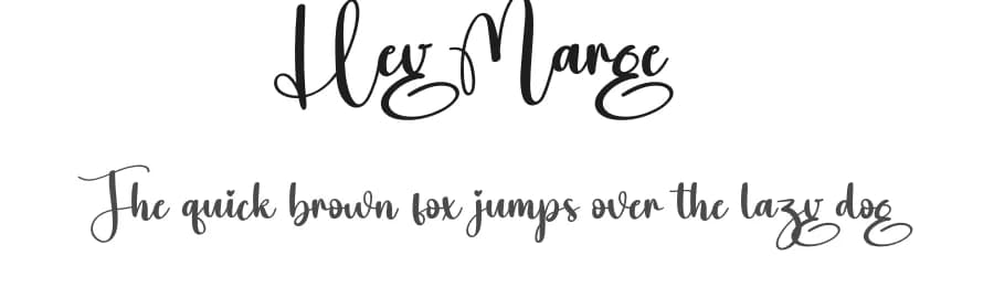 Hey Marge by Scratchones — Script Handwritten Font