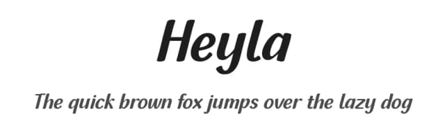 Heyla by 7NTypes — Script Handwritten Font