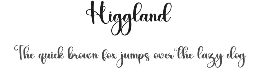 Higgland by Harlek Studio — Script Handwritten Font