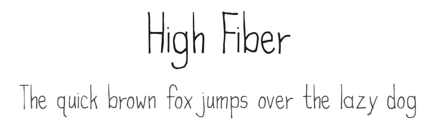 High Fiber by Cumberland Fontworks — Script Handwritten Font