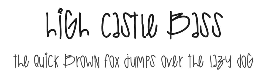 High Castle Bass by Des Gomez — Script Handwritten Font