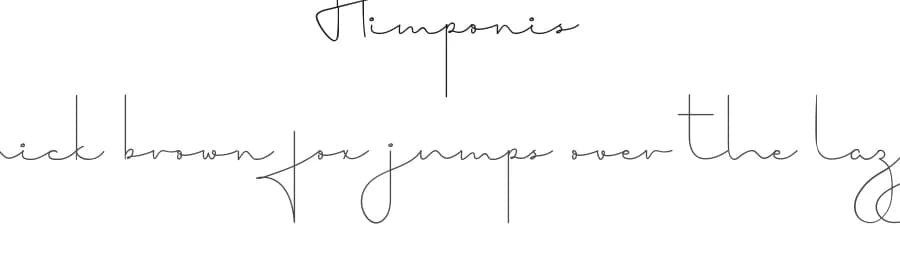 Himponis by Edric Studio — Script Handwritten Font