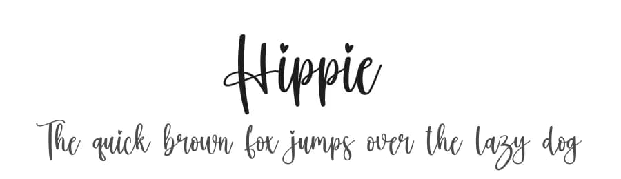 Hippie by Scratchones — Script Handwritten Font