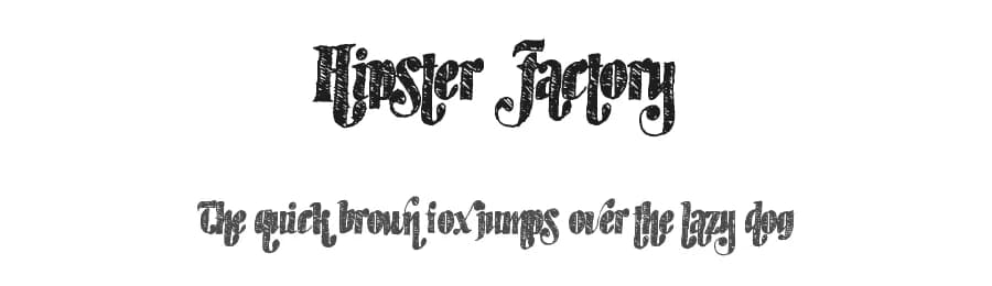 Hipster Factory by Xerographer Fonts — Script Handwritten Font