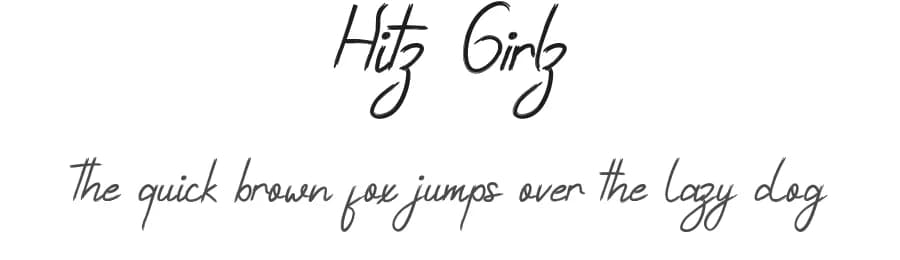 Hitz Girlz by Edric Studio — Script Handwritten Font
