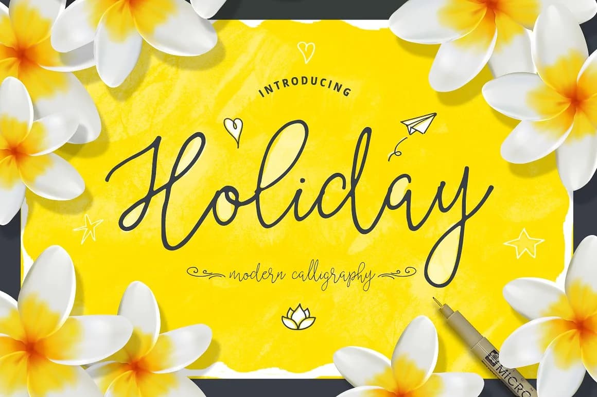 Holiday Font by Blessed Print — Script Handwritten Font