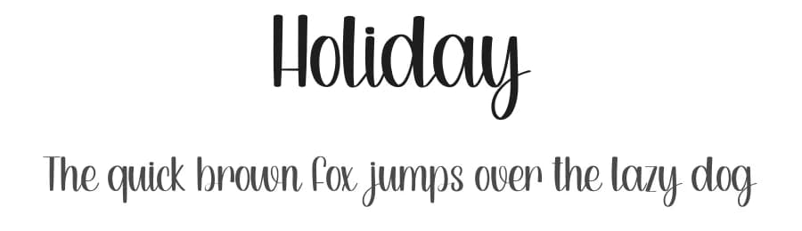 Holiday by PiPi Creative STUDIO — Script Handwritten Font
