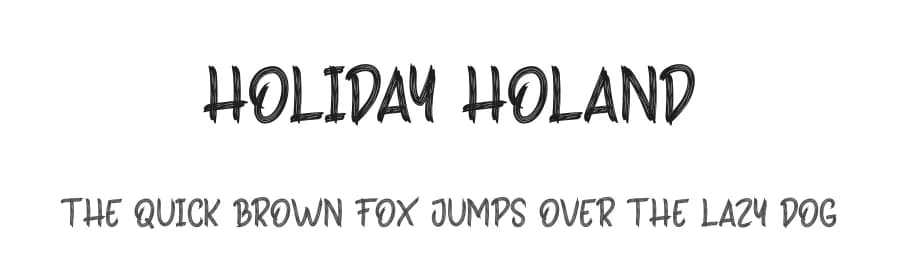 Holiday Holand by Andi Moz — Script Handwritten Font