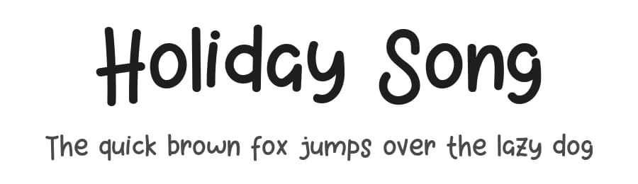 Holiday Song by Letter Jos — Script Handwritten Font