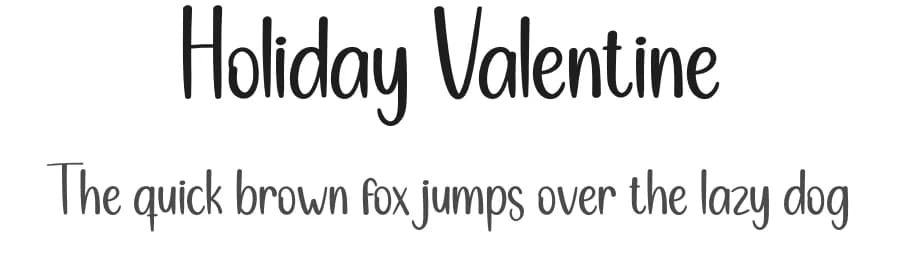 Holiday Valentine by Andi Moz — Script Handwritten Font