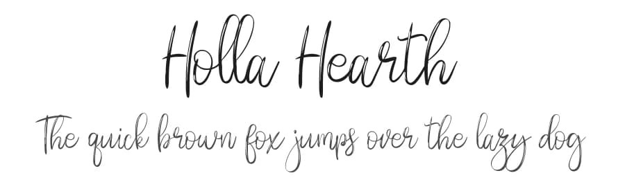 Holla Hearth by Edric Studio — Script Handwritten Font