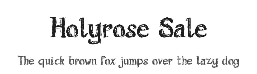 Holyrose Sale by Holyrose — Script Handwritten Font