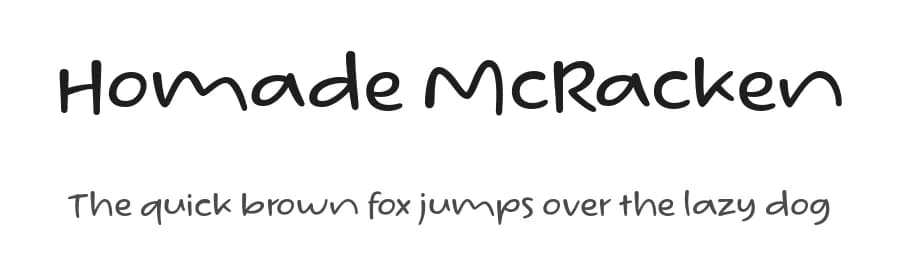 Homade McRacken by 7NTypes — Script Handwritten Font