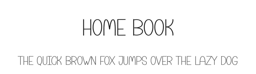 Home Book by Andi Moz — Script Handwritten Font