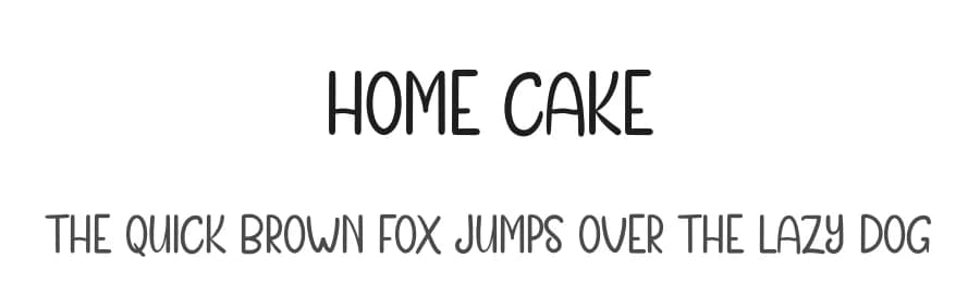 Home Cake by Andi Moz — Script Handwritten Font