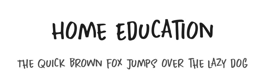 Home Education by Hanoded — Script Handwritten Font