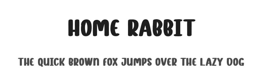 Home Rabbit by Andi Moz — Script Handwritten Font