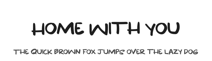 Home With You by Muharima Rasyid — Script Handwritten Font