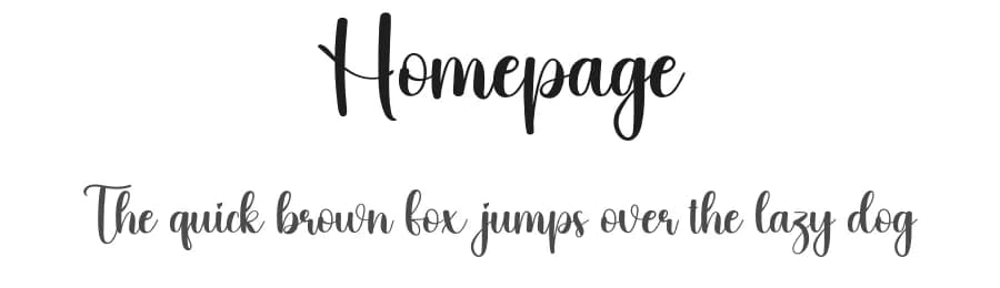 Homepage by Scratchones — Script Handwritten Font