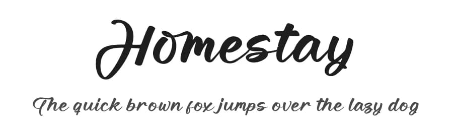 Homestay by Letterena Studios — Script Handwritten Font