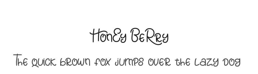 Honey Berry by PutraCetol Studio — Script Handwritten Font