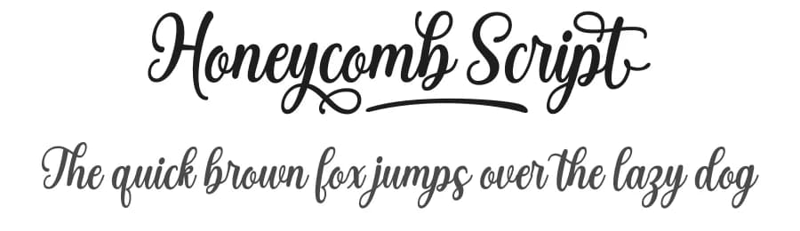 Honeycomb Script by Måns Grebäck — Script Handwritten Font
