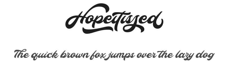 Hopeitissed by 7NTypes — Script Handwritten Font