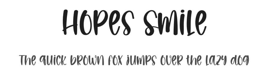Hopes Smile by PiPi Creative STUDIO — Script Handwritten Font