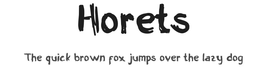 Horets by Alvin Danang — Script Handwritten Font