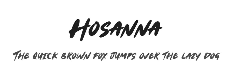Hosanna by JSH creates — Script Handwritten Font