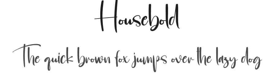 Housebold by Scratchones — Script Handwritten Font