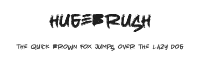 Hugebrush by selawetype — Script Handwritten Font