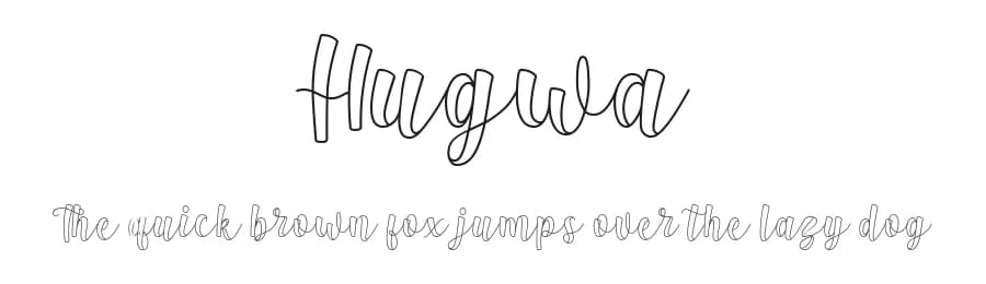 Hugwa by Nico Muslib — Script Handwritten Font