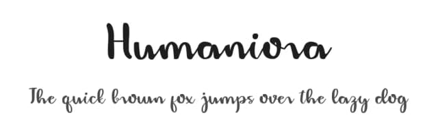 Humaniora by Enway — Script Handwritten Font