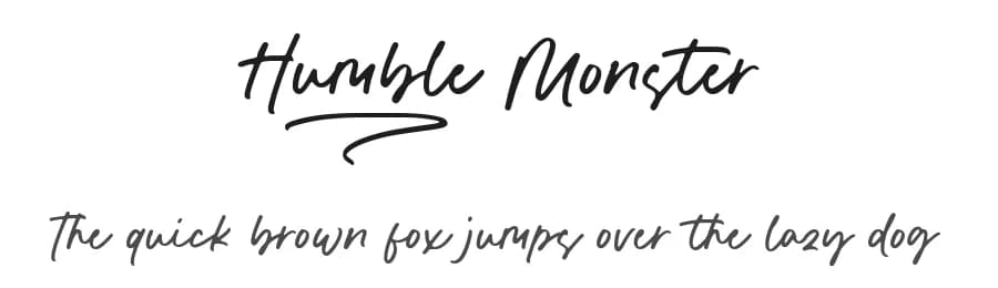 Humble Monster by Letterative Studio — Script Handwritten Font