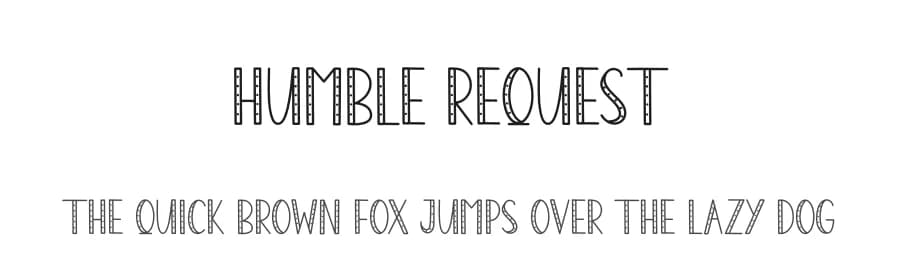 Humble Request by Andi Moz — Script Handwritten Font