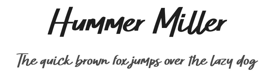 Hummer Miller by Allouse Studio — Script Handwritten Font