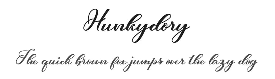 Hunkydory by cropstudio — Script Handwritten Font