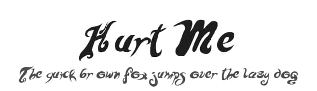 Hurt Me by Roy Carvajal — Script Handwritten Font