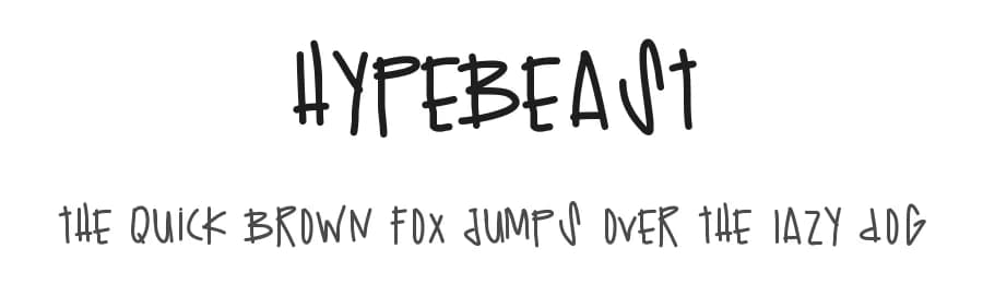 Hypebeast by Des Gomez — Script Handwritten Font