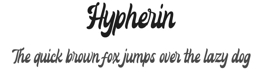 Hypherin by Ahweproject — Script Handwritten Font