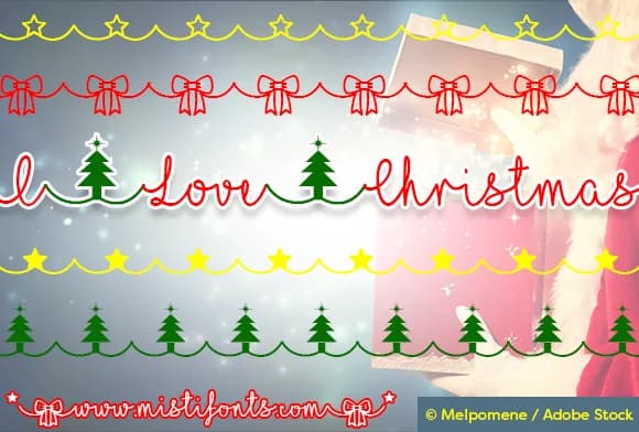I Love Christmas Font by Misti — Script Handwritten Font