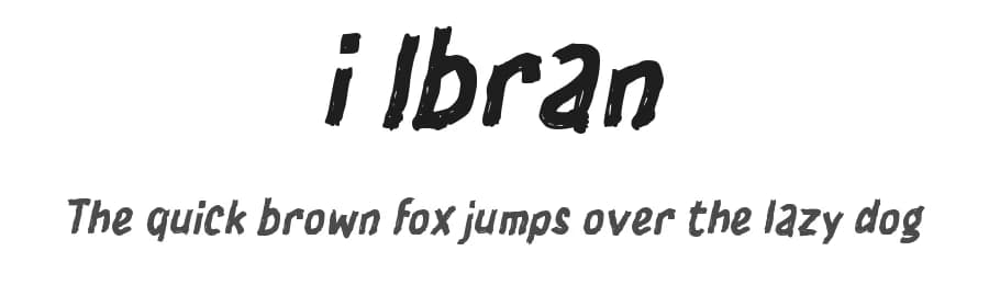 i Ibran by wepfont.com — Script Handwritten Font
