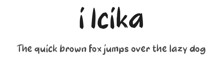 i Icika by wepfont.com — Script Handwritten Font