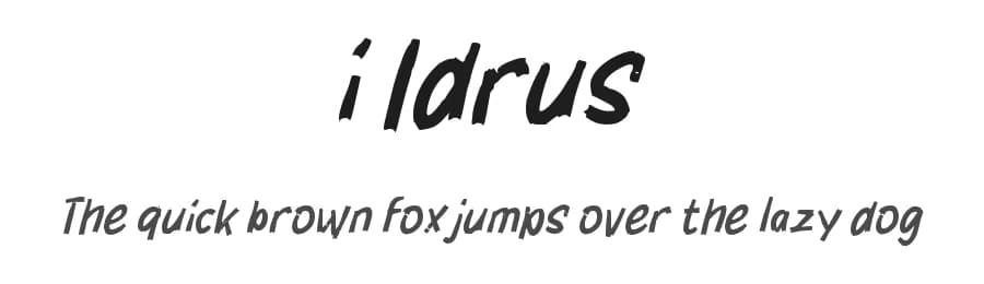 i Idrus by wepfont.com — Script Handwritten Font