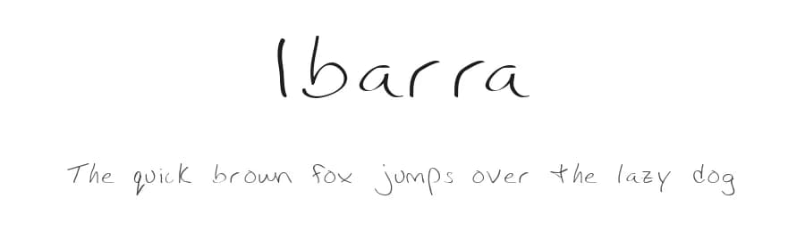 Ibarra by David Hartman — Script Handwritten Font